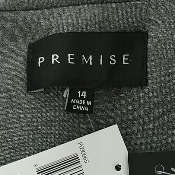 Premise Dovetail Heather Open Front Blazer/Jacket Sz. 14 - Picture 7 of 8